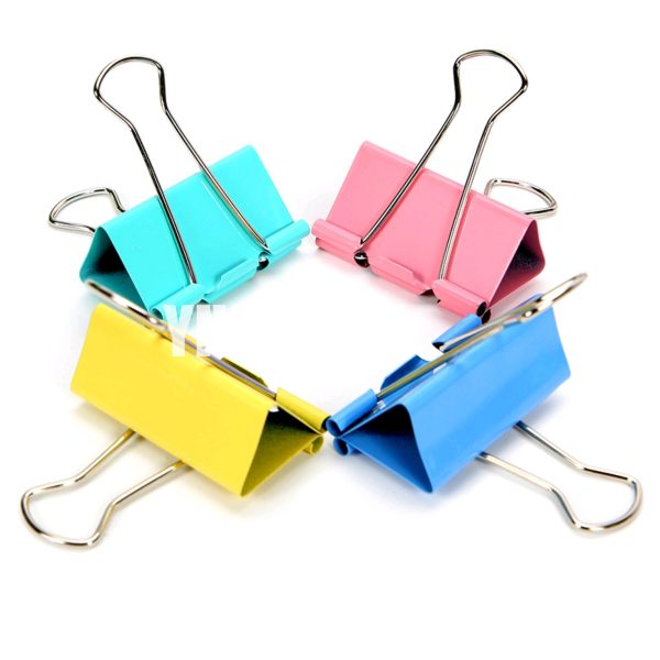 Best Colorful Metal Binder Clips 4pcs for sale 01-yiwusell.cn