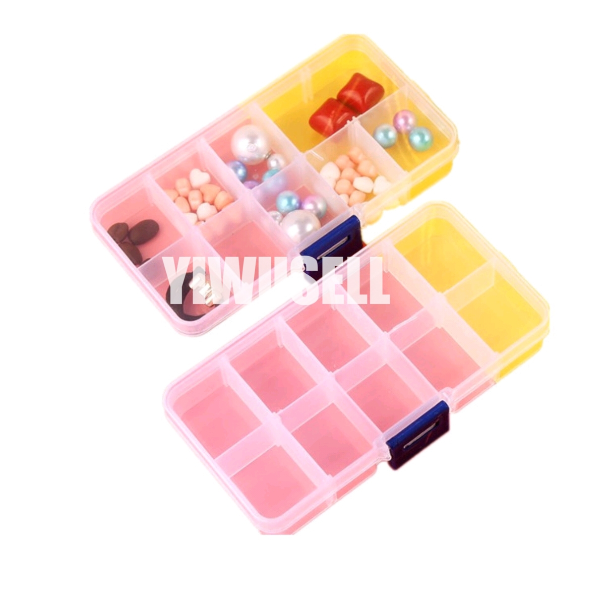 Uxcell Plastic Grid Storage Box Storage Compartment Container with Stable  Dividers, Clear